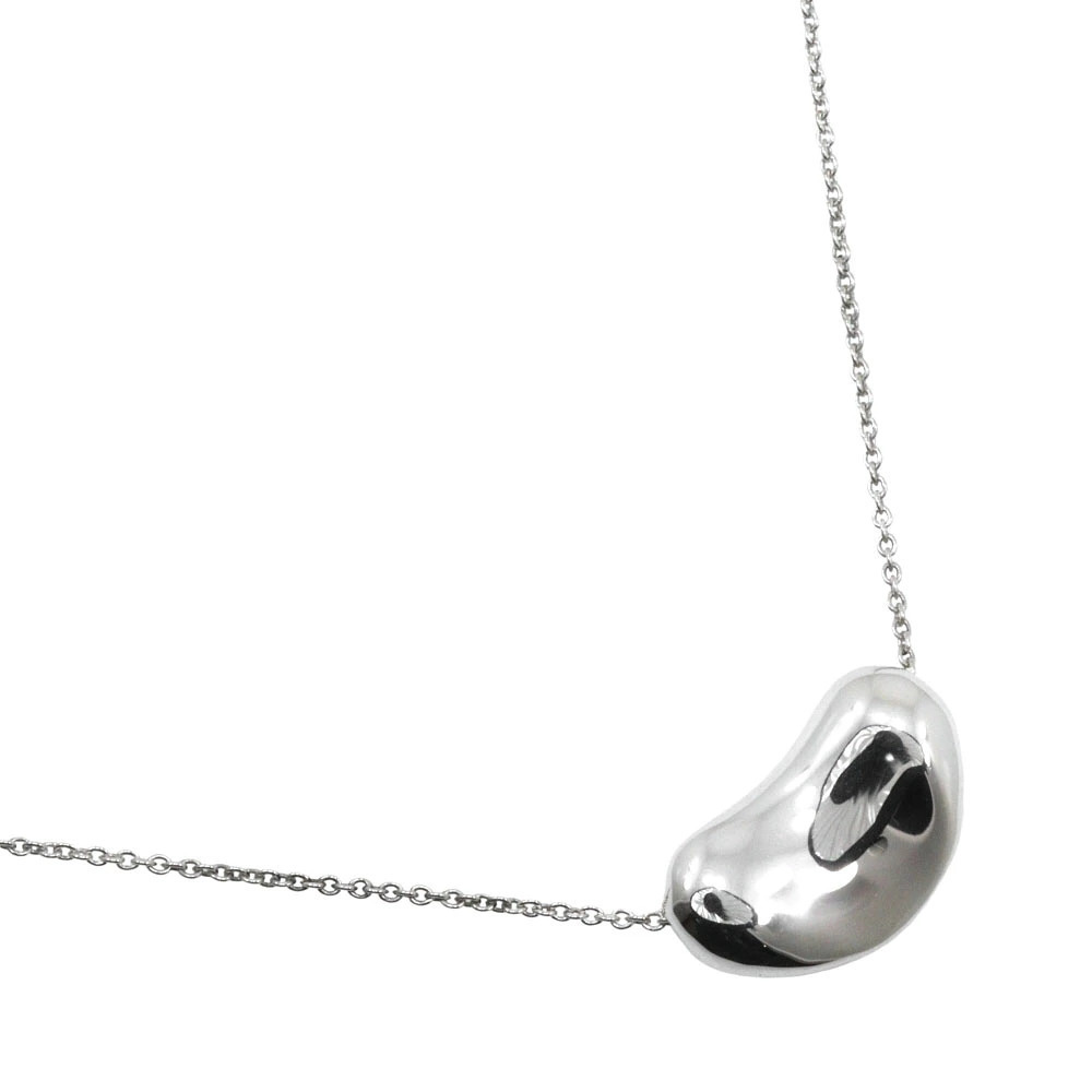 Tiffany Co Bean Necklace Elsa Peretti Sterling Silver